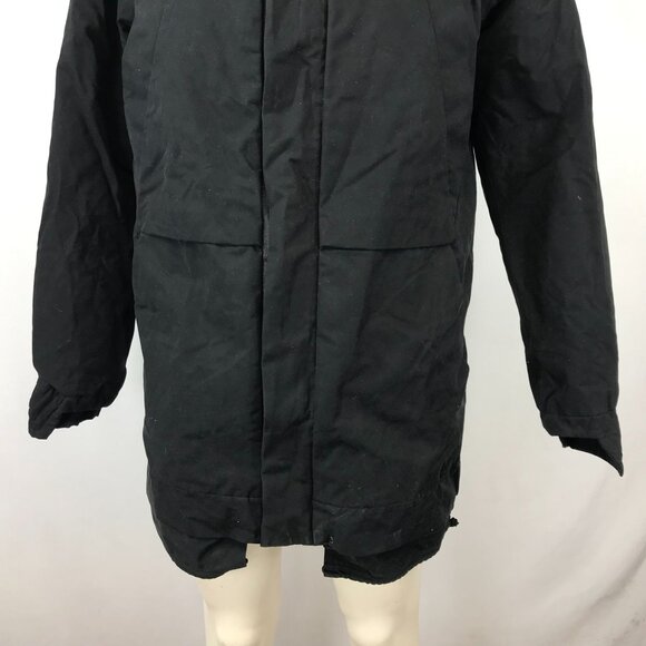 BLACK YAK ~ MENS MEDIUM ~ BLACK DOWN PUFFER DUSTER PARKA COAT JACKET - Picture 4 of 8